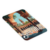 ヴィンテージセビリア,スペイン – クラシックお土産スペインの物 マグネット (右側)