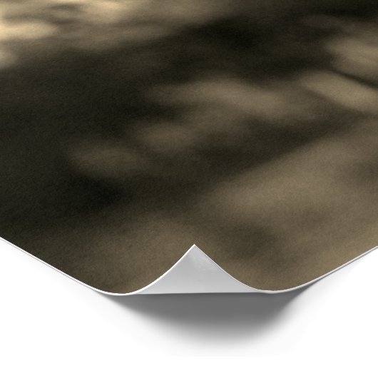 ヴィンテージセピアエッフェルタワーパリラブシティ ポスター (角)