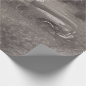 ヴィンテージセピアカーアンティークオールドア素朴ートデクページ ラッピングペーパー (角)