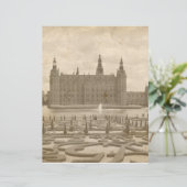 ヴィンテージセピアキャッスルフォトスクラップブック紙 (スタンド正面)