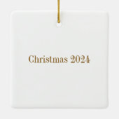 ヴィンテージセピアサンタクロース セラミックオーナメント (裏面)