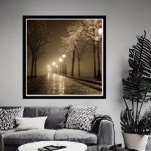 ヴィンテージセピアシーン1930s道路ファンタジー