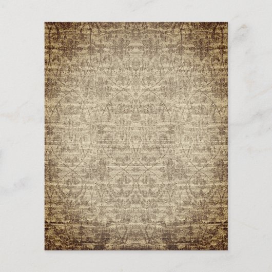 ヴィンテージセピアスクラップブック紙シート (正面)