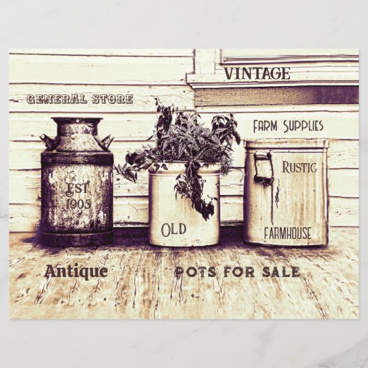 ヴィンテージセピアトーンエフ素朴エメラジャグ (正面)