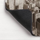 ヴィンテージセピアトーンニューヨーク マウスパッド (コーナー)