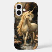 ヴィンテージセピアフォレストユニコーンファンタジーアートフェアユタレ Case-Mate iPhoneケース (裏面)