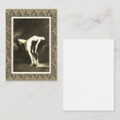 ヴィンテージセピアフラットノートカード ノートカード (正面/裏面)