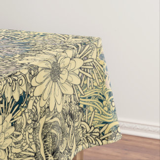 ヴィンテージセピアフローラ テーブルクロス