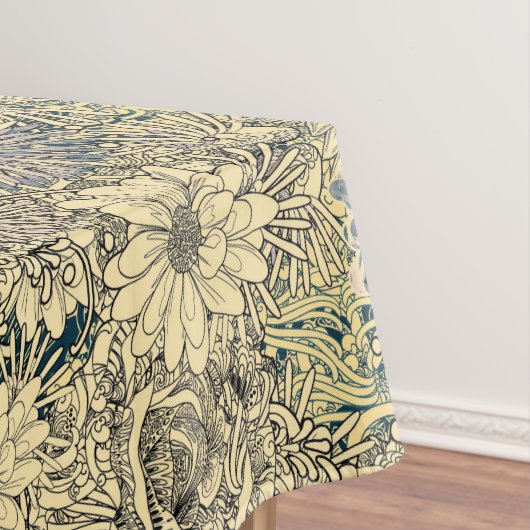 ヴィンテージセピアフローラ テーブルクロス (インサイチュ)