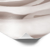 ヴィンテージセピアホワイト&クリームバラ背景カスタム フォトプリント            (角)