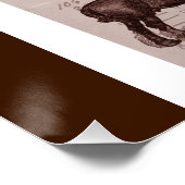 ヴィンテージセピアホース&スタリオンズオークションポスター ポスター (コーナー)