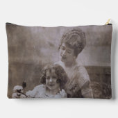 ヴィンテージセピアマザー&チャイルドポートレート アクセサリーポーチ (裏面)