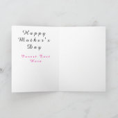 ヴィンテージセピアマザー&チャイルドポートレート カード (内部)