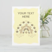 ヴィンテージセピアレインボードッグポーアンドハート カード (スタンド正面)