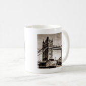 ヴィンテージセピアロンドンタワーブリッジ コーヒーマグカップ (正面右)