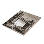 ヴィンテージセピアロンドンタワーブリッジ タイル (側面)