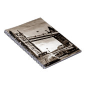 ヴィンテージセピアロンドンタワーブリッジ ノートブック (右側)