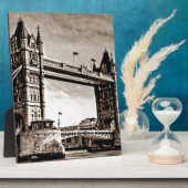 ヴィンテージセピアロンドンタワーブリッジ フォトプラーク (側面)
