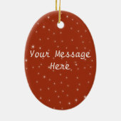 ヴィンテージセピア写真ミステリアスなジェニーのヘッドターバン セラミックオーナメント (裏面)