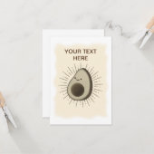 ヴィンテージセピア漫画アボカド カード (正面/裏面インサイチュ)