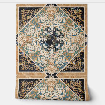 ヴィンテージセピア華美タイル6