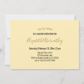 ヴィンテージセピア 誕生日 50歳 そして ファビュラス 自転車 招待状 (裏面)