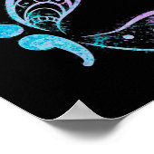 ヴィンテージセミコロン蝶セミコロン刺青 ポスター (角)