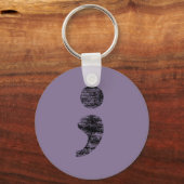 ヴィンテージセミコロンKeychain キーホルダー (正面)