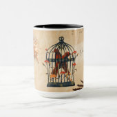 ヴィンテージセラミック製マグカップ マグカップ (中央)