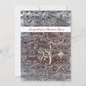 ヴィンテージセルトシルバーミュージック結婚式招待状 招待状 (裏面)