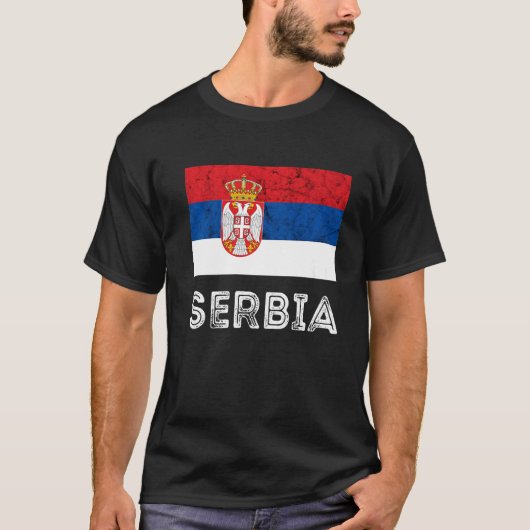 ヴィンテージセルビア根セルビアプライドセルビア Tシャツ (正面)