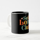 ヴィンテージセルフラブクラブクリスチャン感動的ス ツートーンマグカップ (正面左)