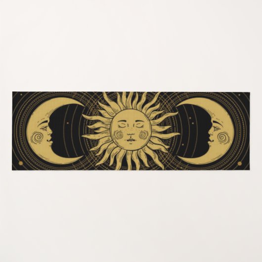 ヴィンテージセレクトゴールデンスルヤチャンドラナマスカル ヨガマット (正面(横))