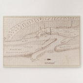 ヴィンテージセントオーガスティンFLの地図(1819) ジグソーパズル (横)