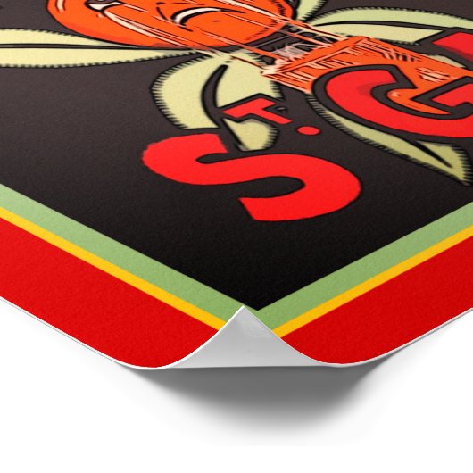 ヴィンテージセントガルミエールソーダポップ・アートのポスター ポスター (角)