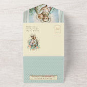 ヴィンテージセントジョゼフイエス宗教聖なる書物、 経典 オールインワン招待状 (外側)