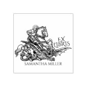 ヴィンテージセントジョージドラゴEx Libris Libraryブック ラバースタンプ (インプリント)