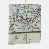 ヴィンテージセントジョージユタ地図 セラミックオーナメント (右)