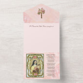 ヴィンテージセントテルゼイエス宗教聖なる書物、 経典オール オールインワン招待状 (内側)