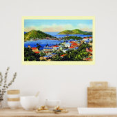 ヴィンテージセントトーマスヴァージン諸島 ポスター (キッチン)