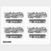 ヴィンテージセントトーマス・ベイ・ラム広告ズ・ロゴ・ラベル 長方形シール (シート)