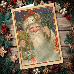 ヴィンテージセントニコラスとクリスマスカード シーズンカード