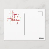 ヴィンテージセントニコラスギフトホリデー子供へハガキ ポストカード (裏面)