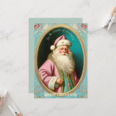 ヴィンテージセントニコラスホリデーカード カード (正面/裏面インサイチュ)