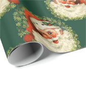 ヴィンテージセントニックサンタクロースクリスマスギフト ラッピングペーパー (ロールコーナー)