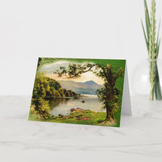 ヴィンテージセントパディーズバイザレイクホリデイ カード (正面)