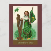 ヴィンテージセントパトリックのエンブレンス・オブ・エリン ポストカード (正面)