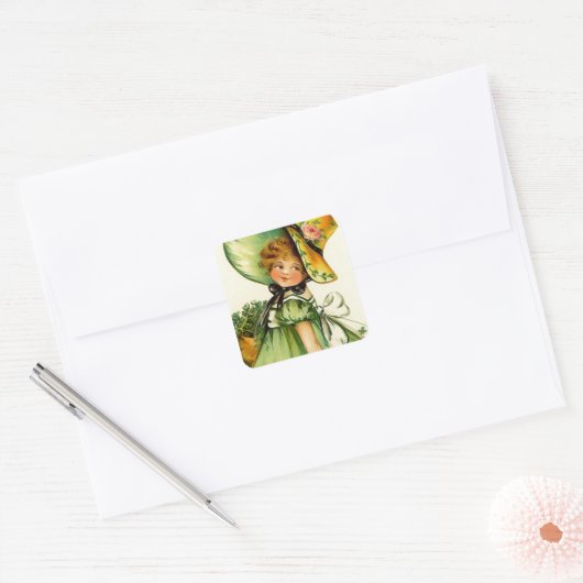 ヴィンテージセントパトリックのデイガール スクエアシール (封筒)