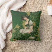 ヴィンテージセントパトリックの日のお土産アイリッシュグラス クッション (ブランケット)