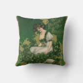 ヴィンテージセントパトリックの日のお土産アイリッシュグラス クッション (裏面)